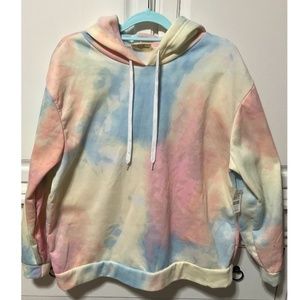 NWT 2X ladies hooded sweatshirt tie dye Bobbie Brooks